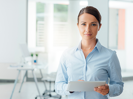 Business Woman with Tablet